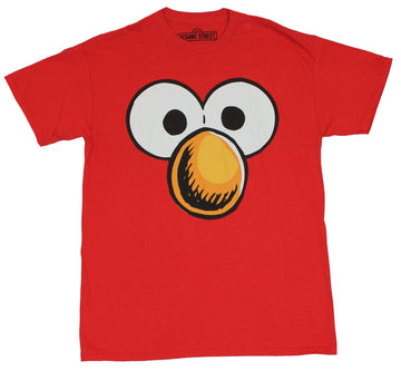 Sesame Street Mens T-Shirt -  Giant Elmo Eyes and Nose Image