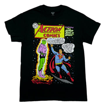Super-Man Mens T-Shirt -  Action Comics Cover No.242 Brainiac