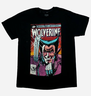 Wolverine Mens T-Shirt - Fank Miller Cover Issue 1 Distressed