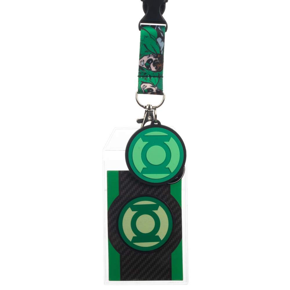 Green Lantern Lanyard w/Rubber Charm