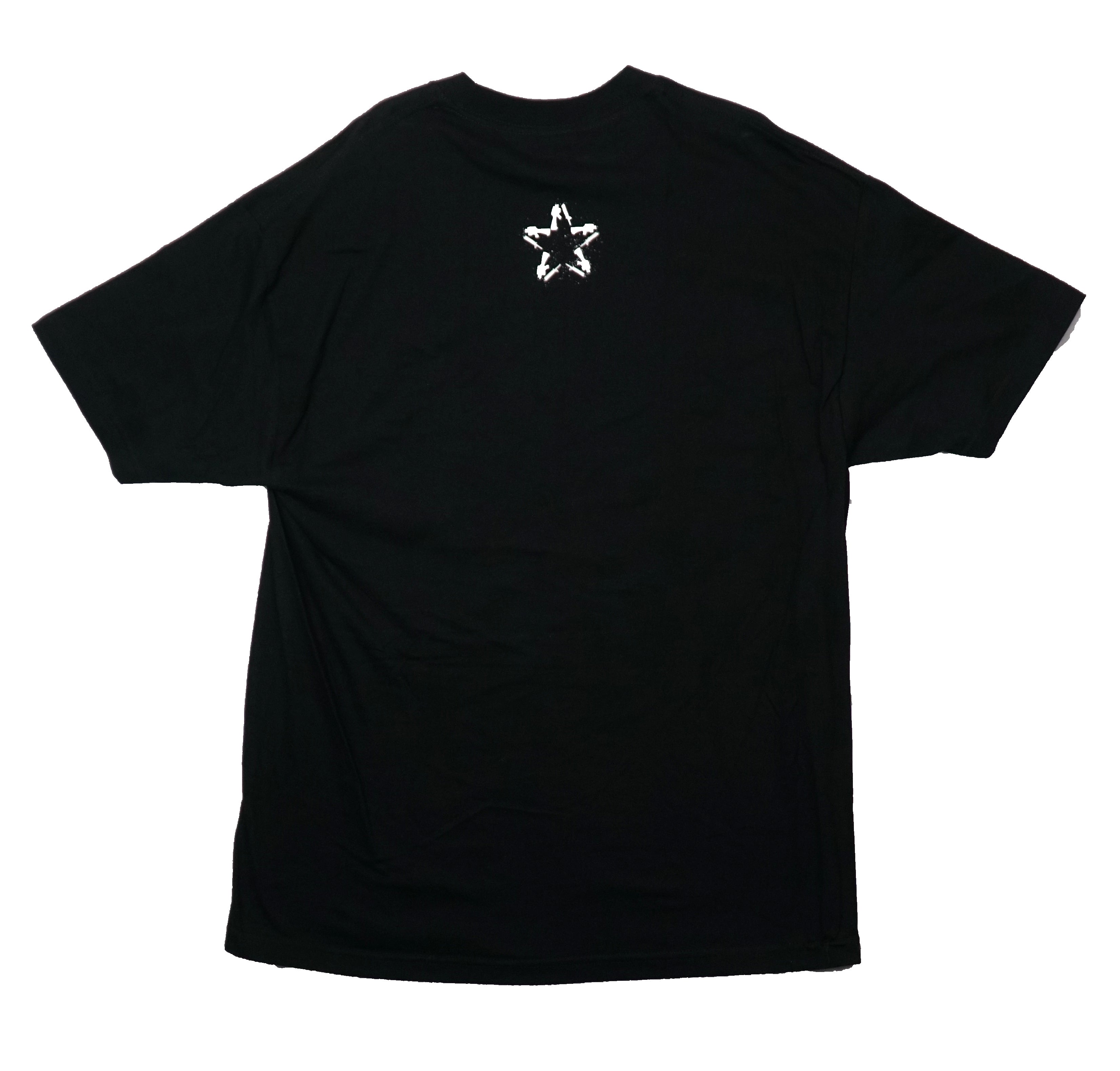 Anti-Flag Mens T-Shirt - War Sucks Lets Party Five Point Gun Star Back