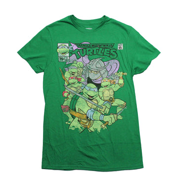 Teenage Mutant Ninja Turtles Mens T-Shirt - TMNT Under Name Comic 2 Oct