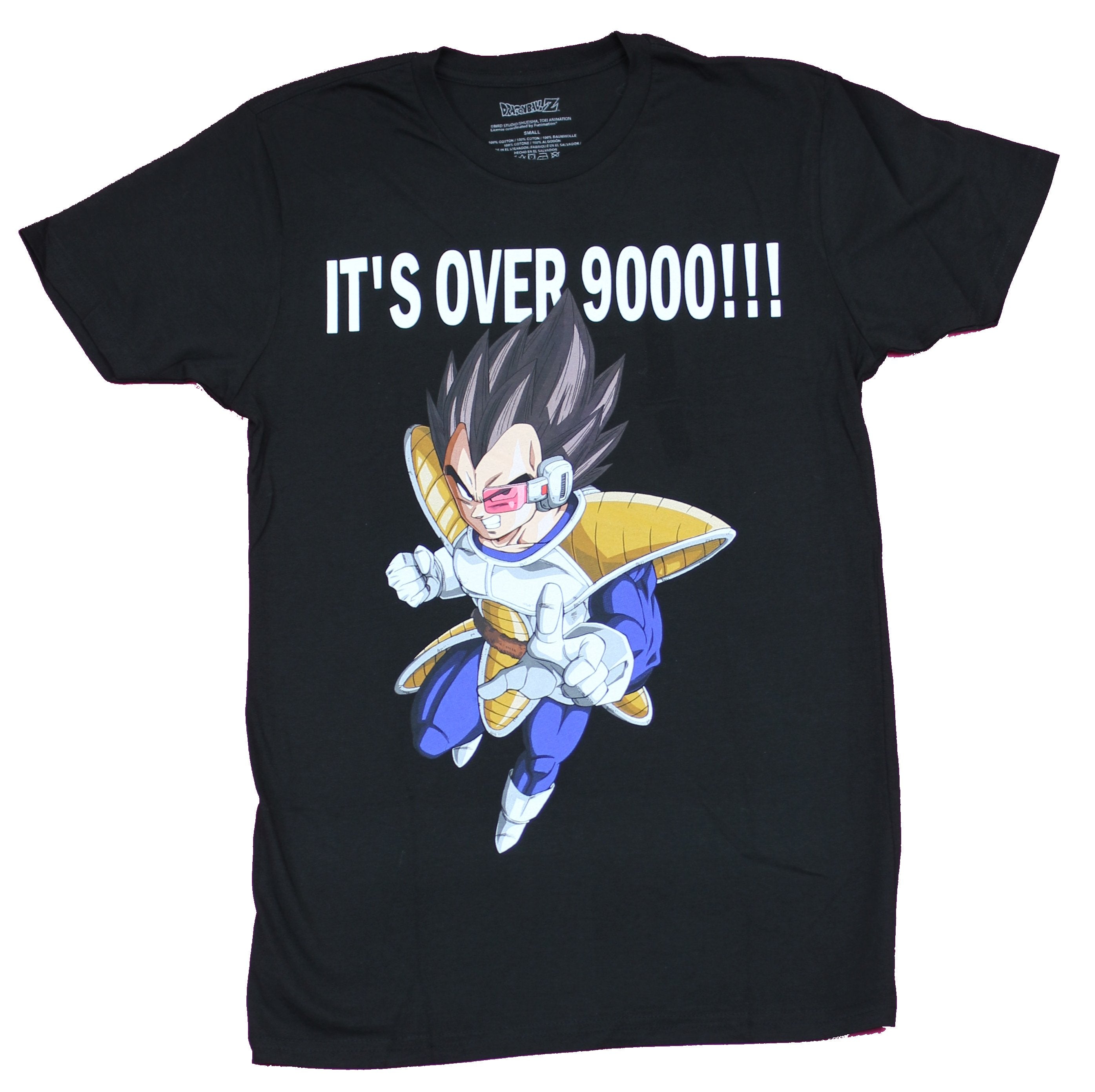 Dragon Ball Z Mens T-Shirt - It's Over 9000!!! Vegeta Image