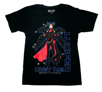 Obey Me Mens T-Shirt - Lucifer One Master To Rule Them All