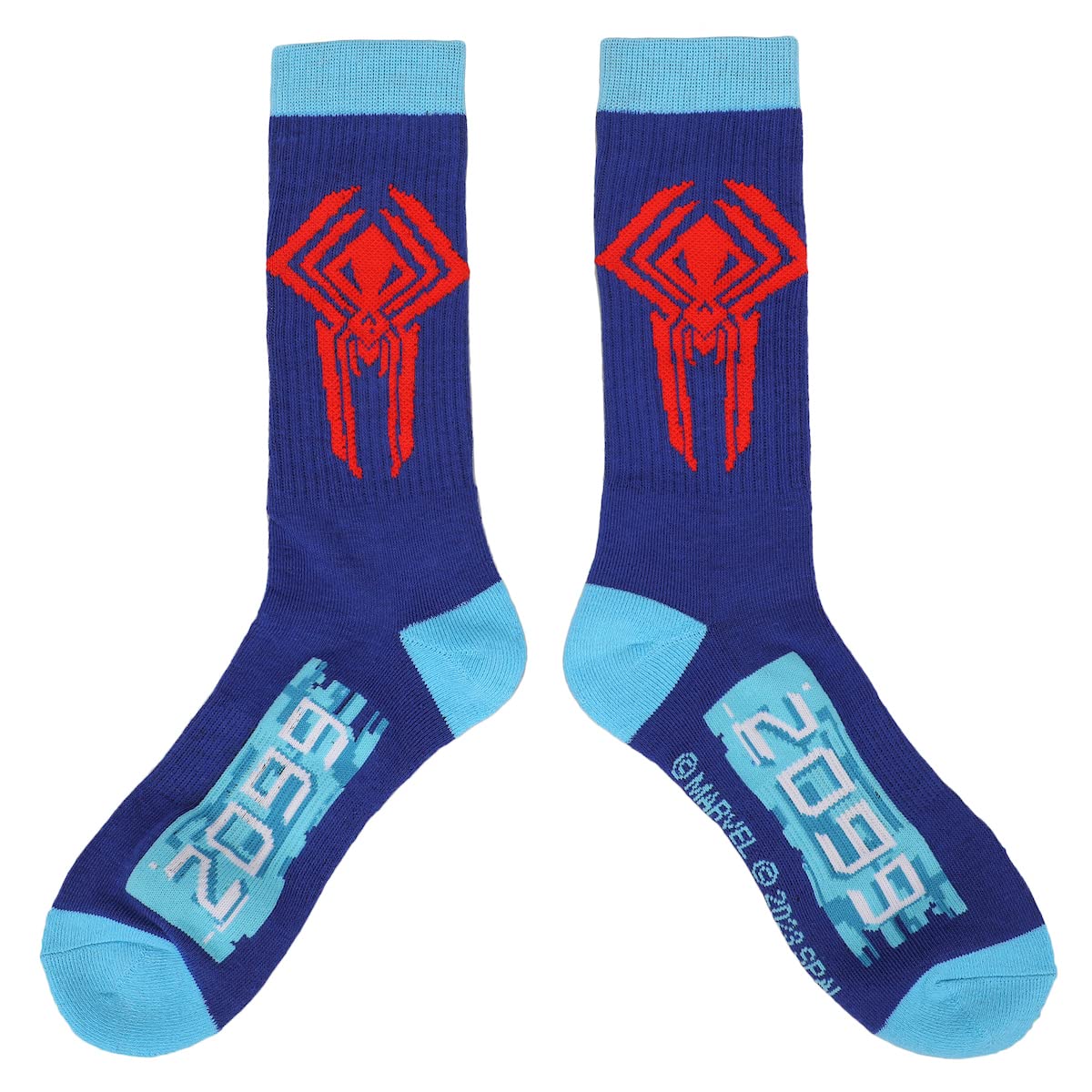 Bioworld Spider-Man Spider Logo Men's Athletic 3-Pack Crew Socks