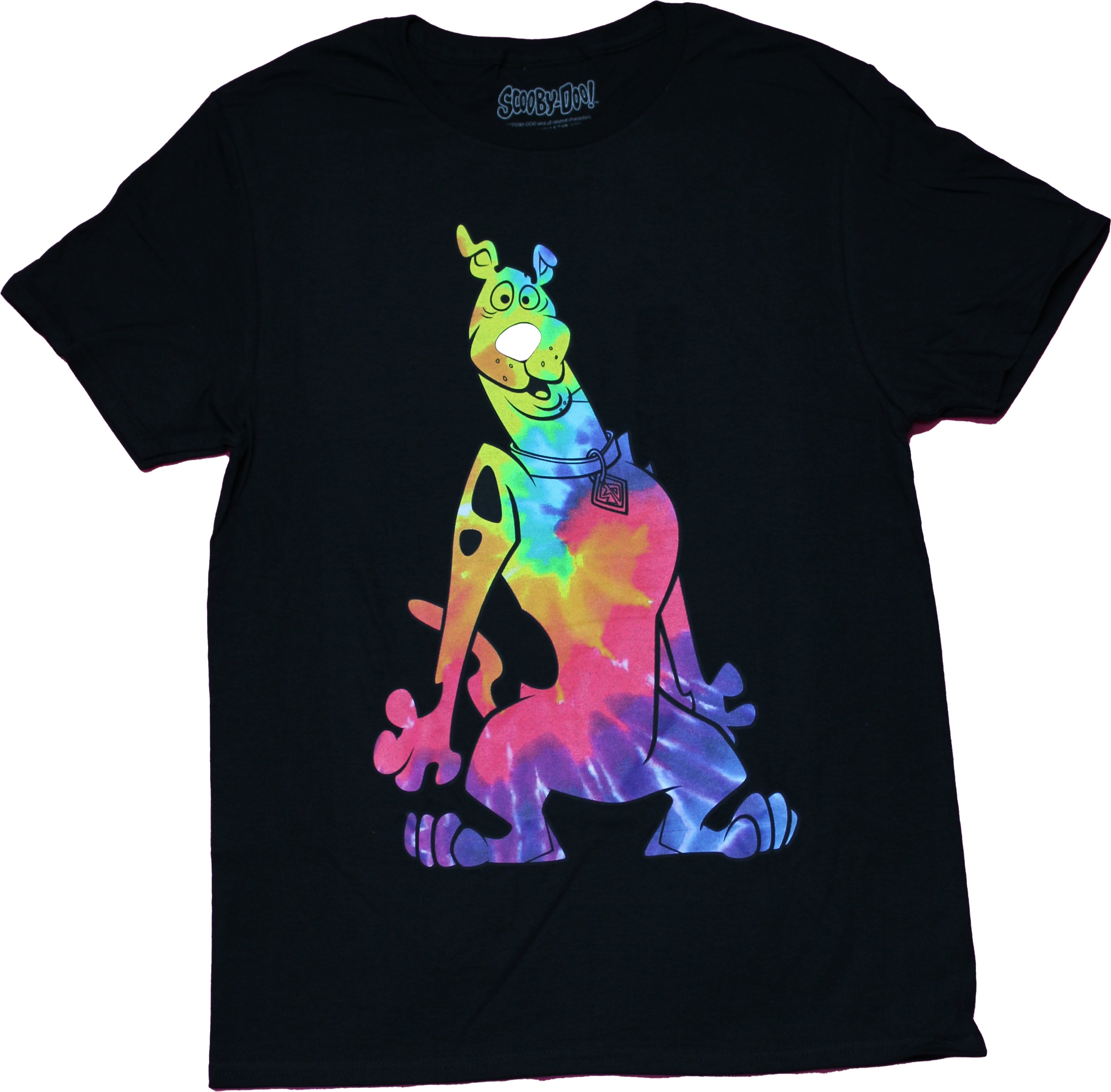 Scooby Doo Mens T-Shirt - Giant Sized Tie Dye Scooby Doo