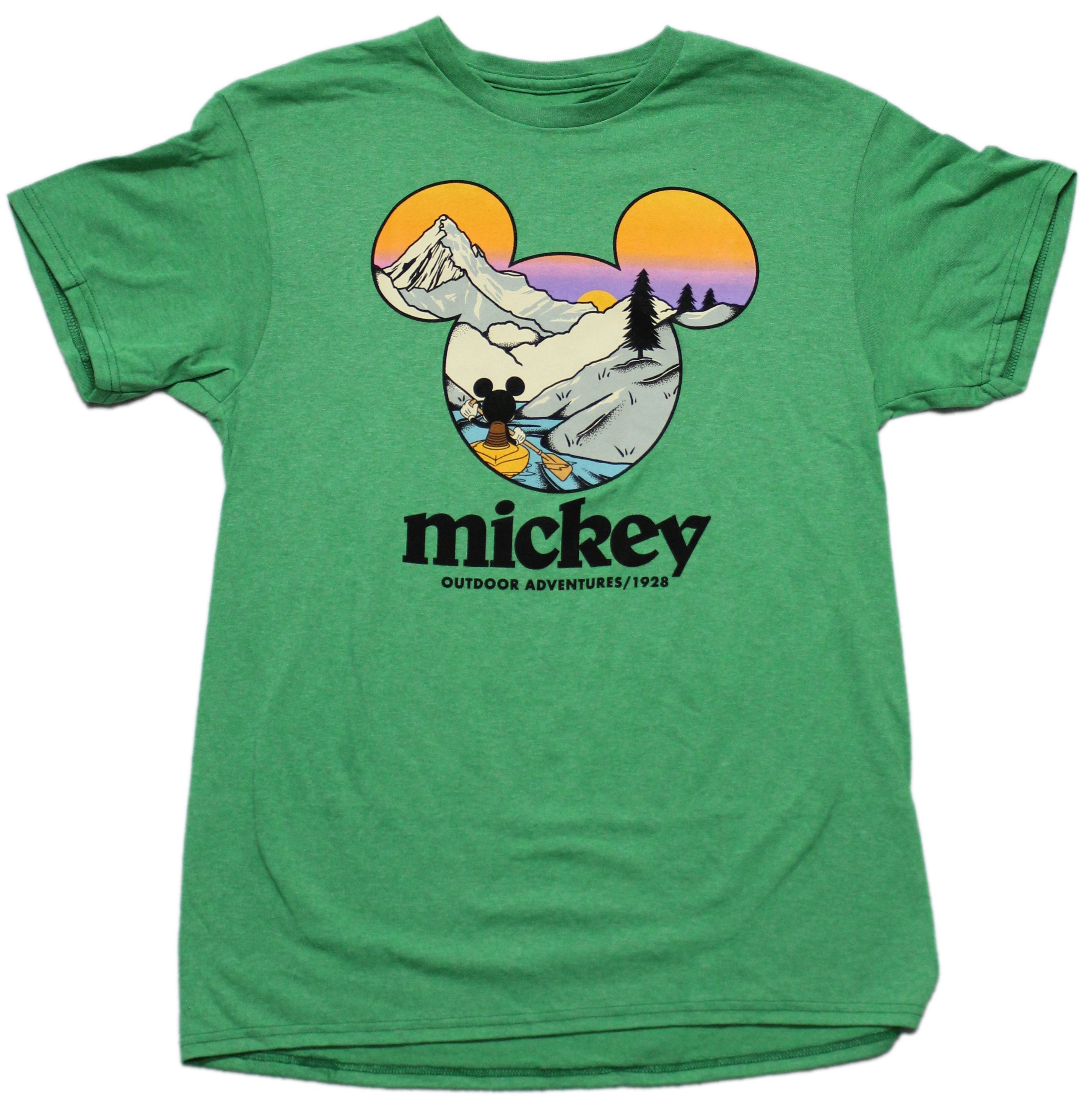Disney Mickey Mouse MEns T-Shirt - Outdoor Adventures Mountain