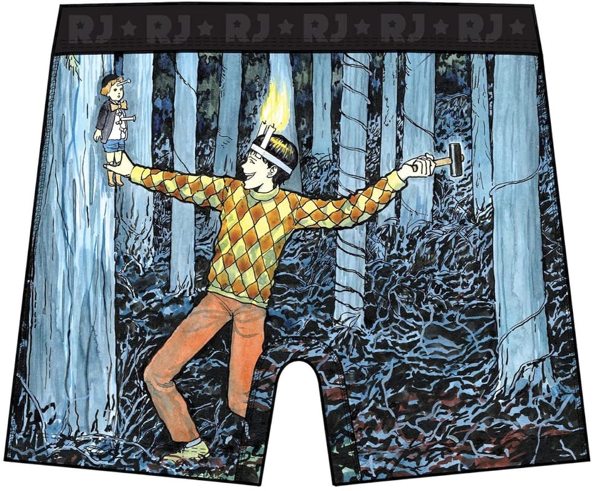 Ripple Junction Junji Ito Mens Boxer Briefs Underwear Souichi Grin All Over Print