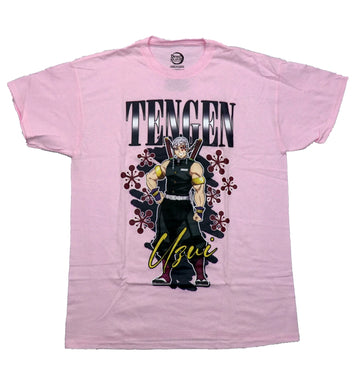 Demon Slayer Mens T-Shirt - Tengen Azui Standing Among Jacks Stars