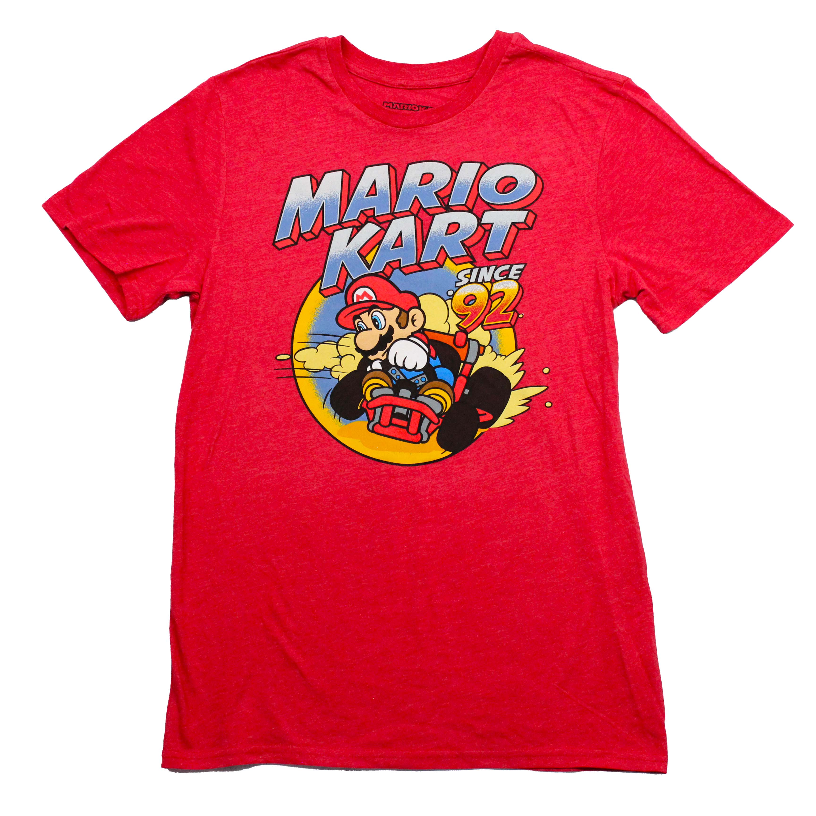 Mario Kart Mens T-Shirt - Since '92 Driving Through Cloudy Dust Under Name