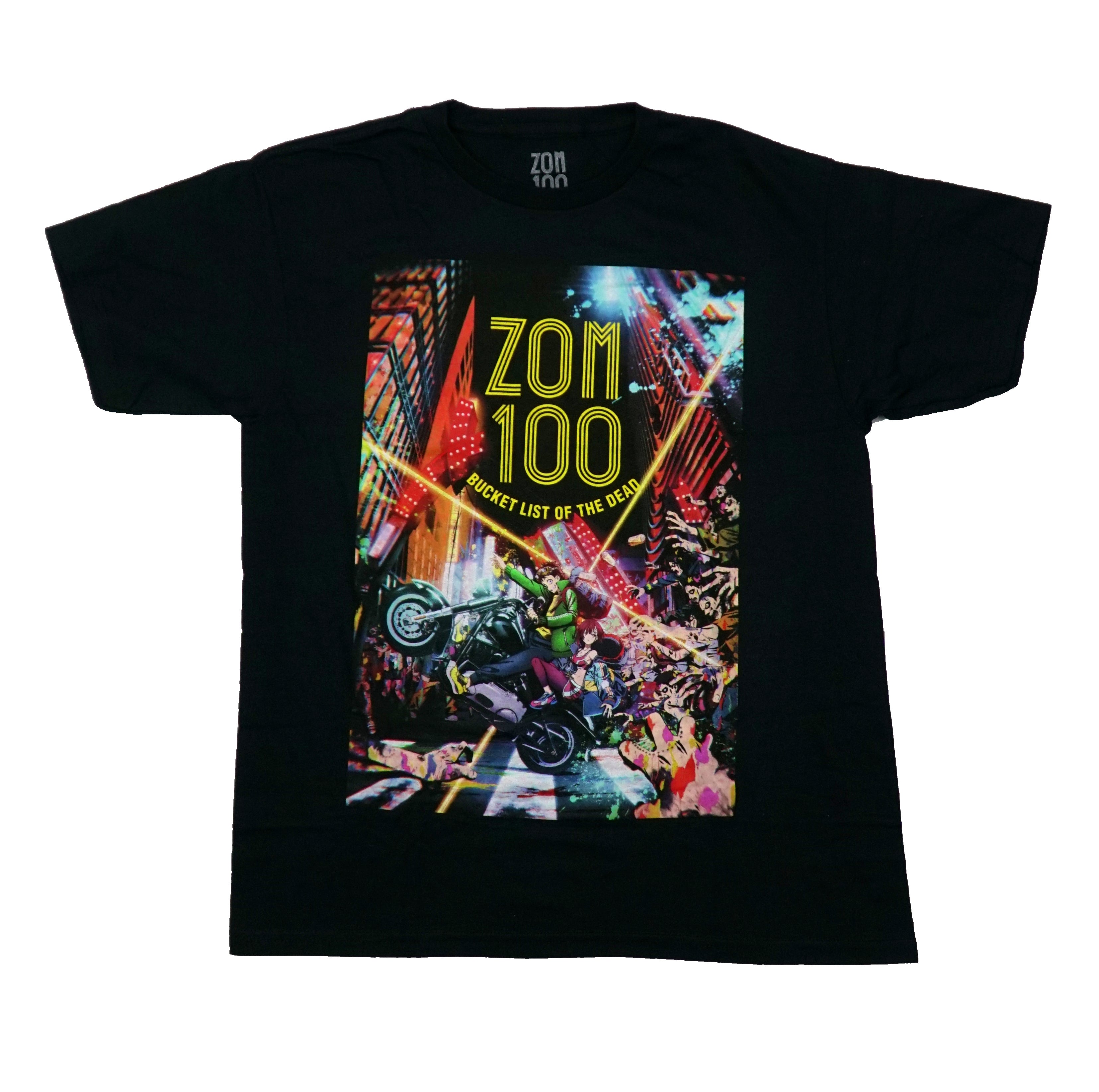 Zom 100 Bucket List of the Dead Mens T-Shirt -  Motorcycle Dead Reaching