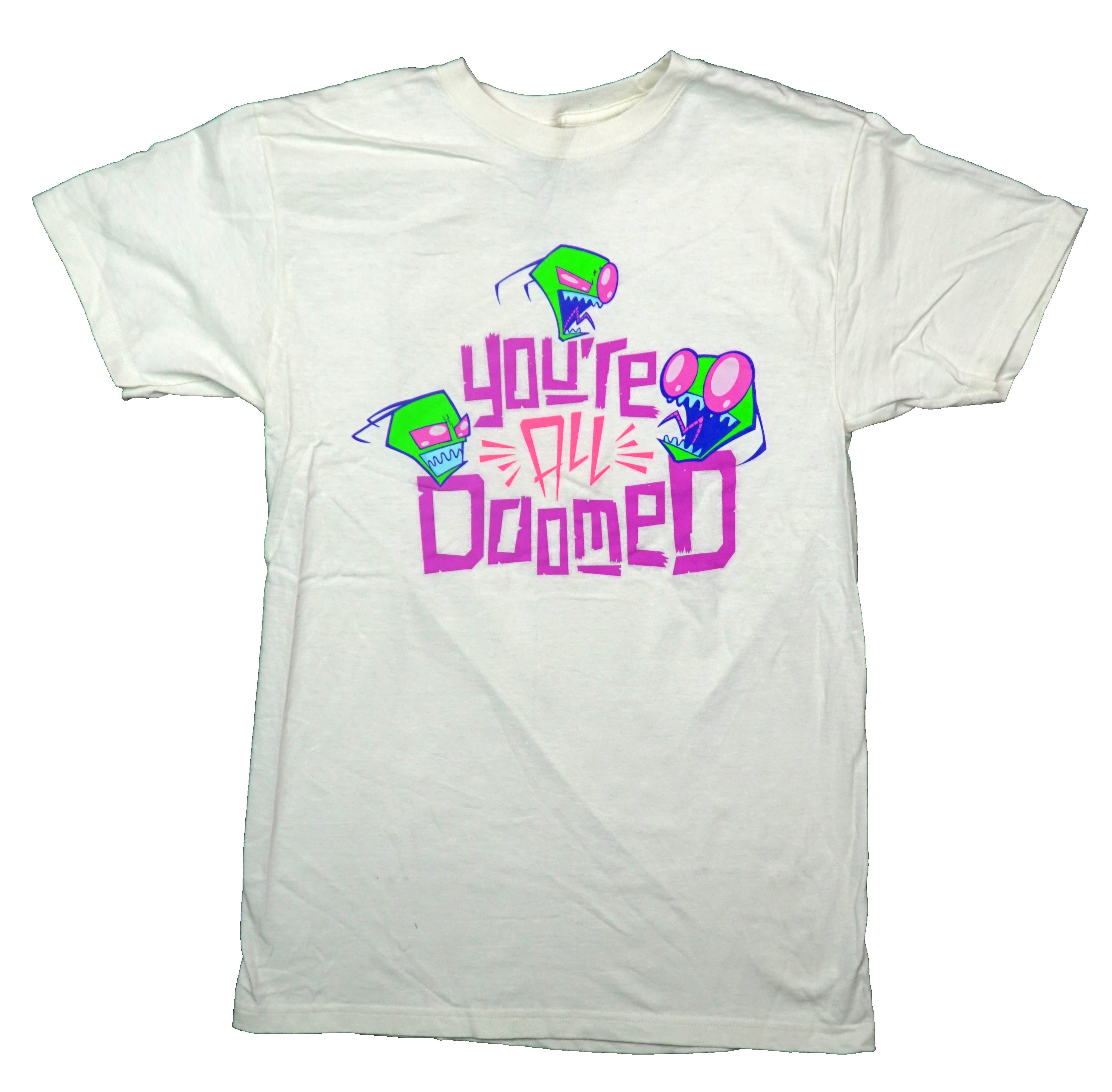 Invader Zim Mens T-Shirt -Trio of Zim Around "Your All Doomed"