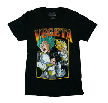 Dragon Ball Z Mens T-Shirt - 3 Versions of Vegeta Under Name
