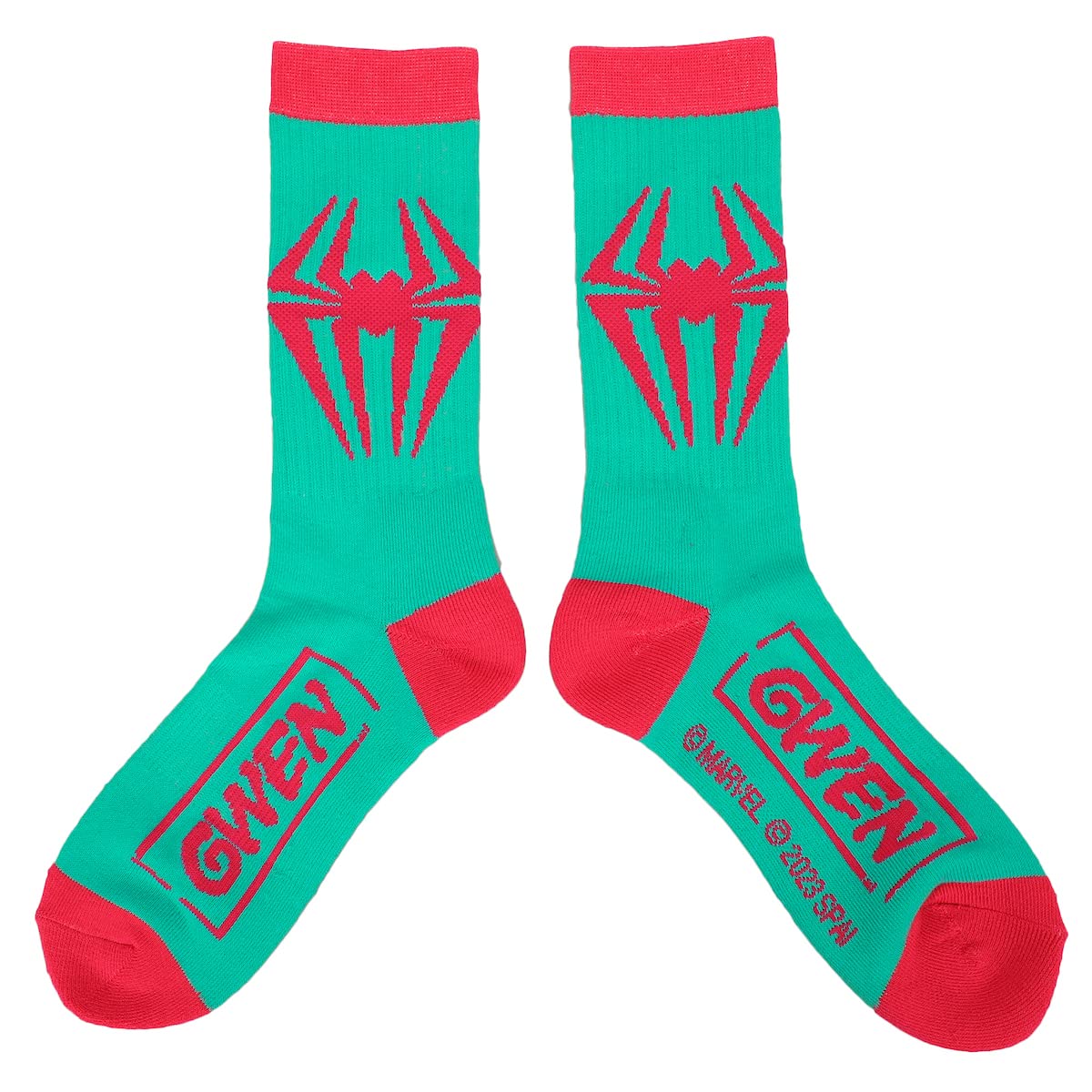 Bioworld Spider-Man Spider Logo Men's Athletic 3-Pack Crew Socks