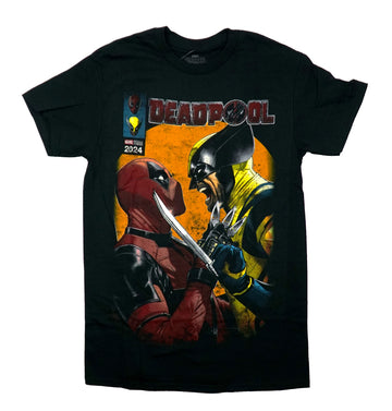 Deadpool & Wolverine Mens T-Shirt  - Faceoff Scream 2024