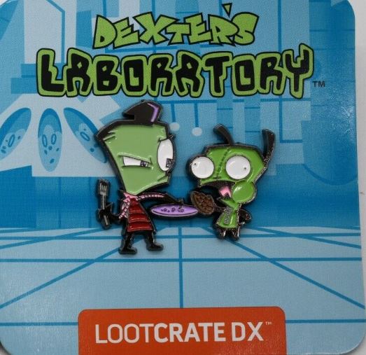 Rare Limited Edition Discontinued LootCrate DX Invader Zim Enamel Loot Pin