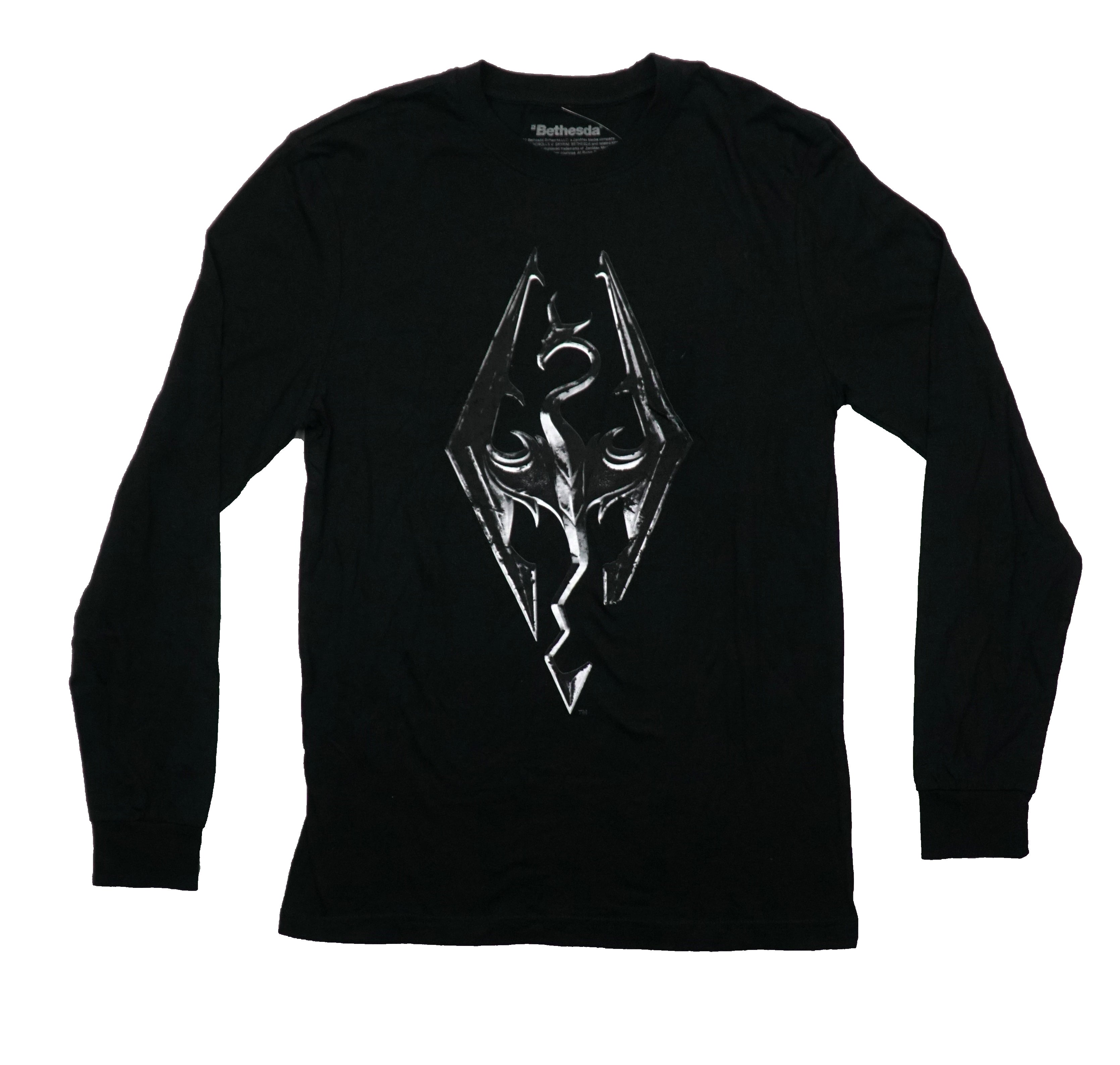 Skyrim Symbol Mens Long Sleeve T-Shirt -Bethesda Skyrim Symbol