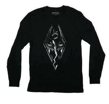 Skyrim Symbol Mens Long Sleeve T-Shirt -Bethesda Skyrim Symbol