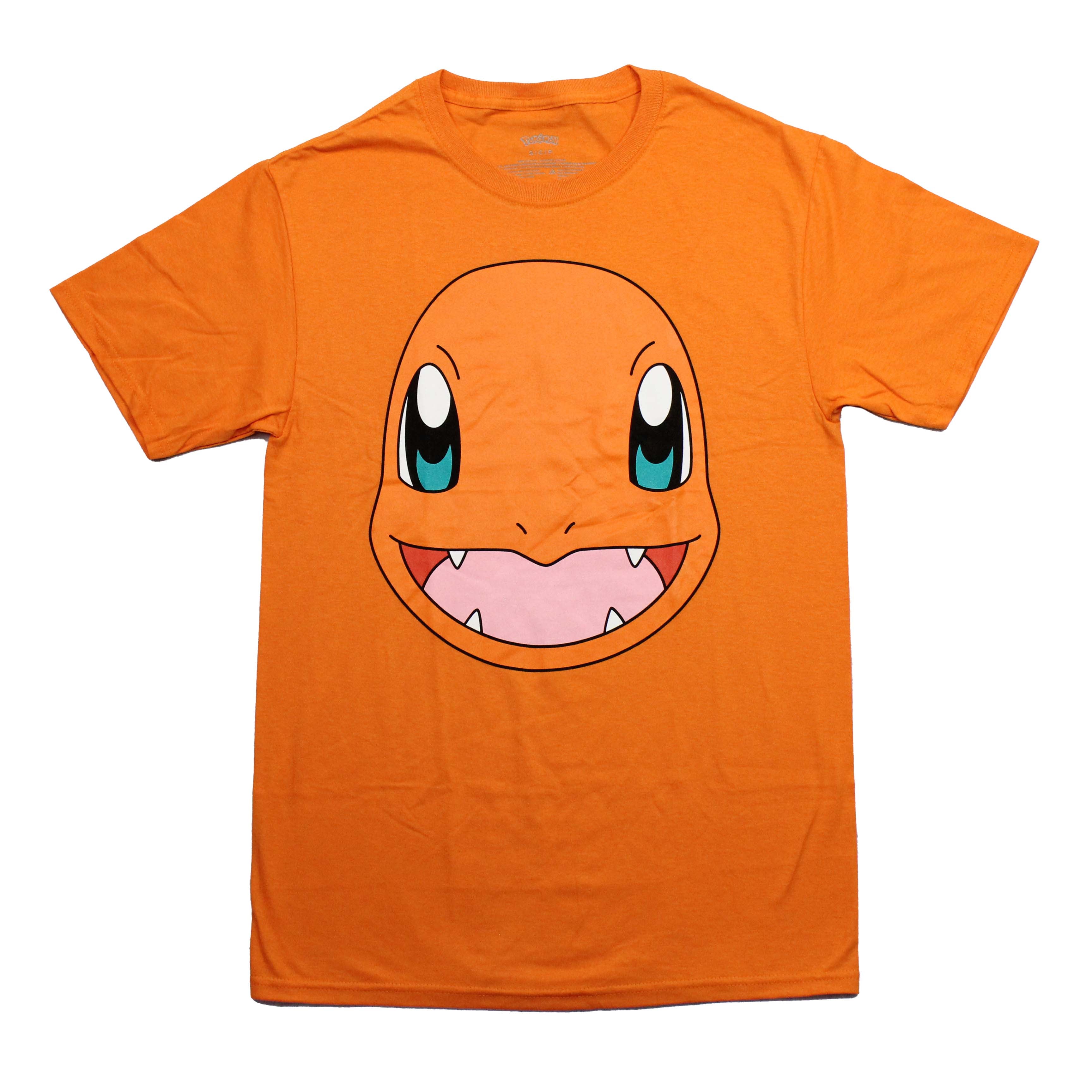 Pokemon Mens T-Shirt - Charmander Smiling Giant Head Image