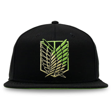 Ripple Junction Attack on Titan Season 3 Adult Unisex Two Toned Survey Corps Logo Flat Bill Snap Back Hat