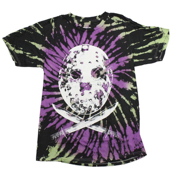 Friday the 13th Mens T-Shirt - Giant Distressed Mask Tie Dye