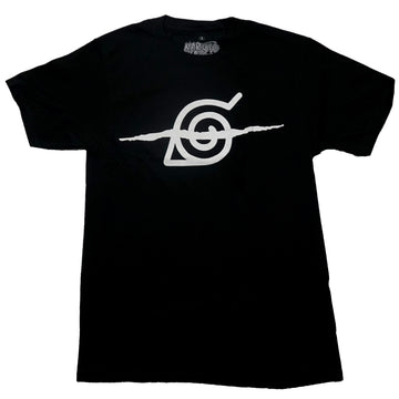 Naruto Shippuden Mens T-Shirt - White Hidden Leaf Symbol