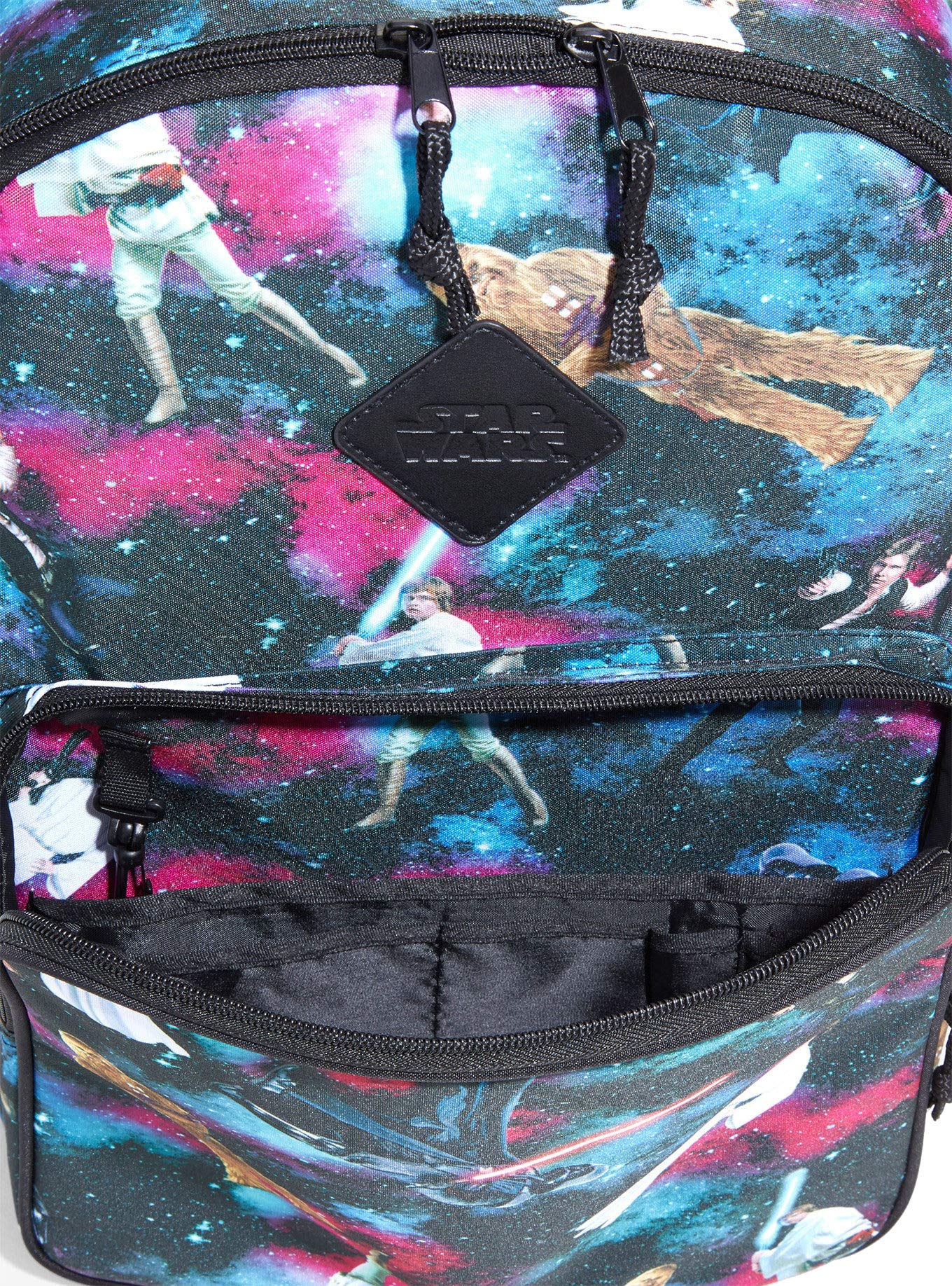 Star Wars Characters Galaxy Print Backpack