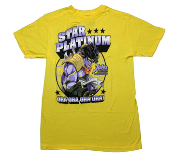 Jojo's Bizarre Adventure Mens T-Shirt - Stardust Crusaders Platinum Ora!