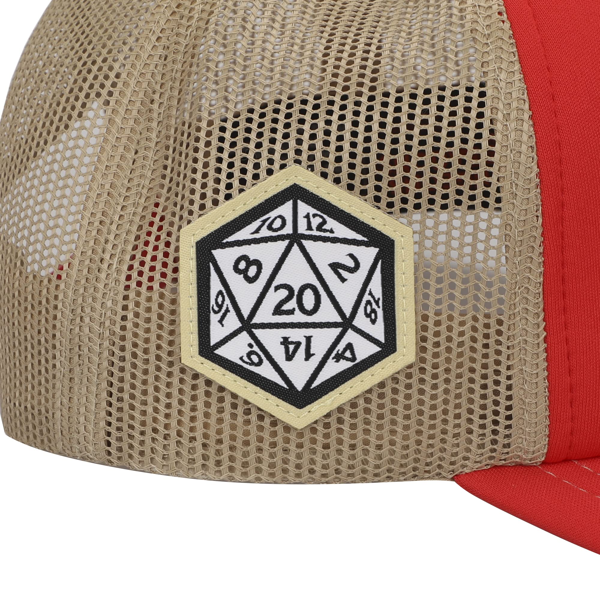 Dungeons & Dragons Roll The Dice Logo And Men's Trucker Precurve Snapback Hat (Roll the Dice)