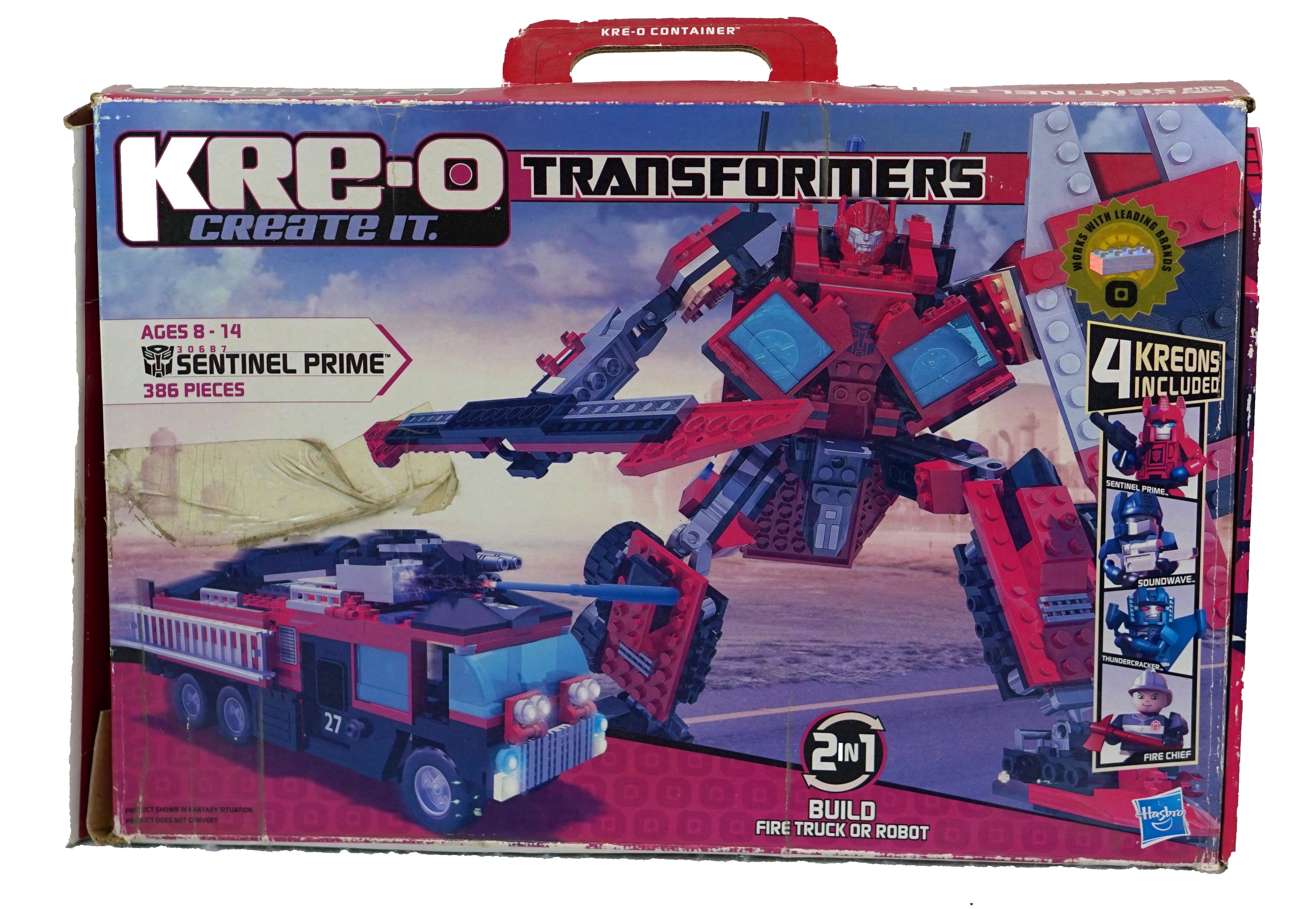 KRE-O Transformers Sentinel Prime Construction Set (30687) New Damaged Box
