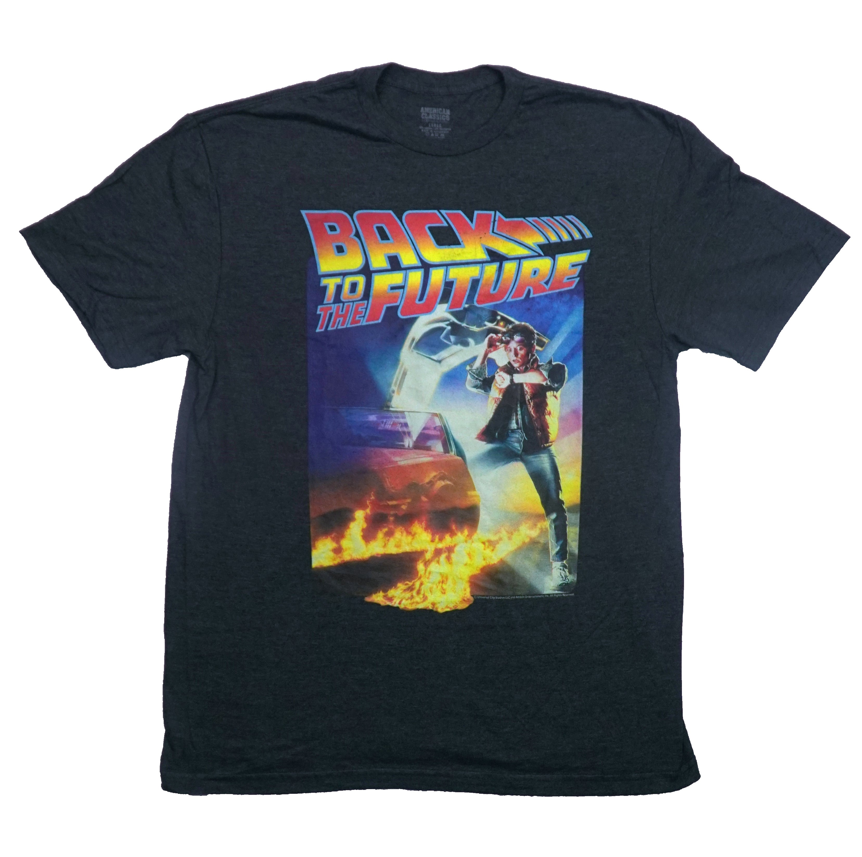 Back to the Future Mens T-Shirt - Classic Marty McFly Poster Image