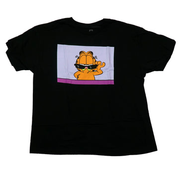 Garfield Mens T-Shirt - Peaking Over Sunglasses