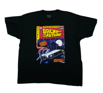 Back to the Future Mens T-Shirt - Pulp Comic Cover Style