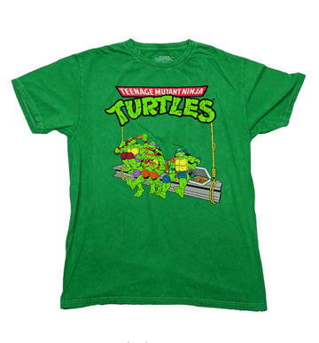 Teenage Mutant Ninja TurtlesMens T-Shirt - Squad Sitting on Scaffold