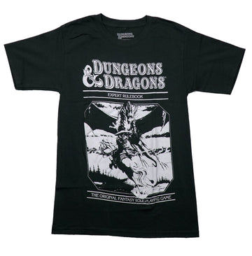 Dungeons & Dragons Mens T-Shirt - Expert Rule Book White Print