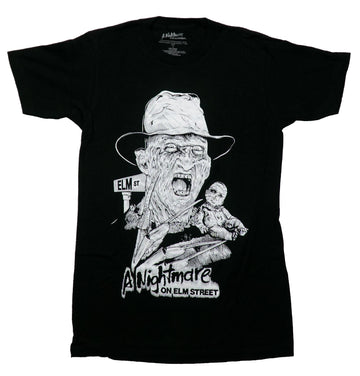 A Nightmare On Elm Street Mens T-Shirt - White Freddie & Baby