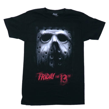 Friday the 13th Mens T-Shirt - Giant Jason Mask Name on Back