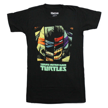 Teenage Mutant Ninja Turtles Mens T-shirt - TMNT Face Strips Eastman Style