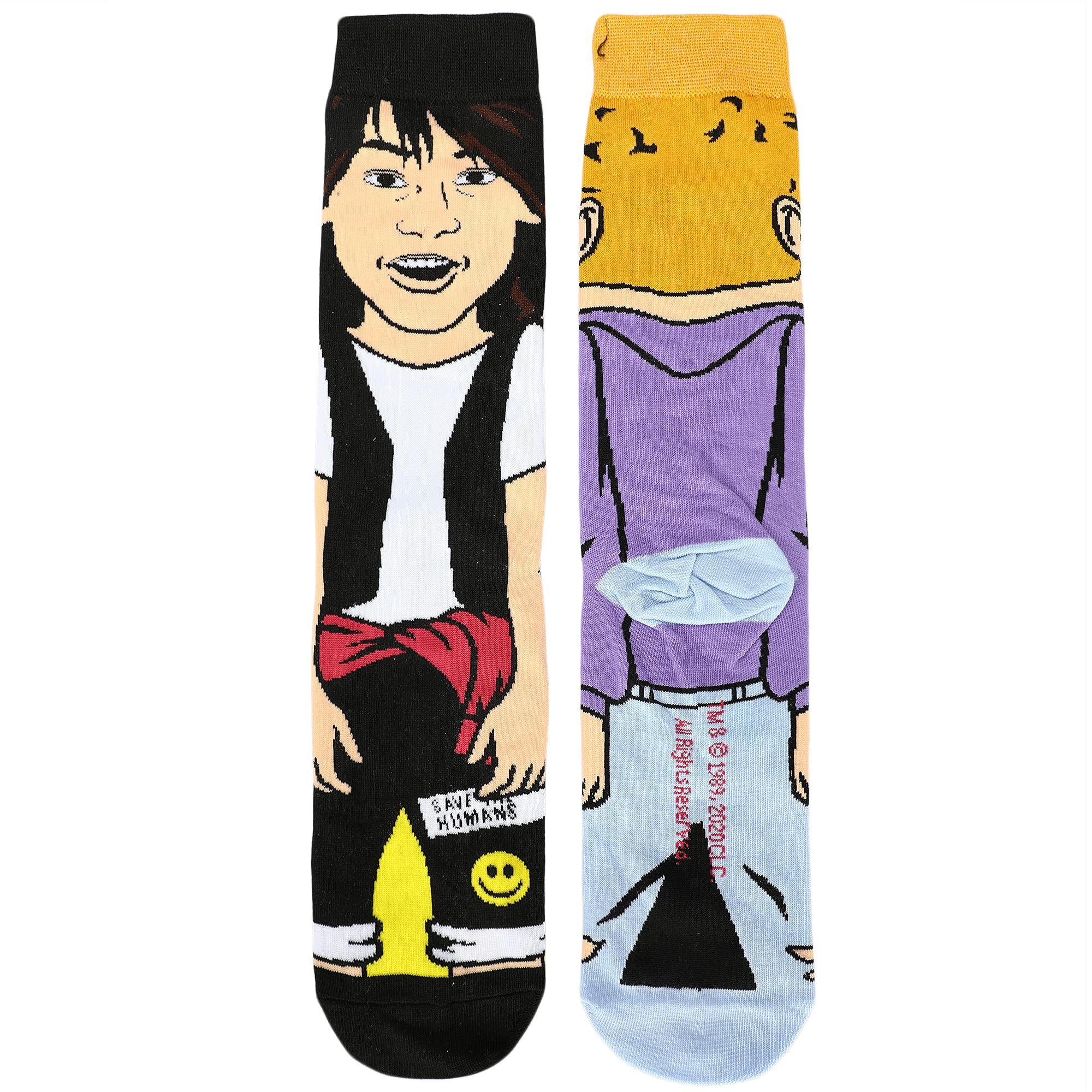 Bill & Ted Movie Bestie Animigos 360 Character Custom Crew Socks