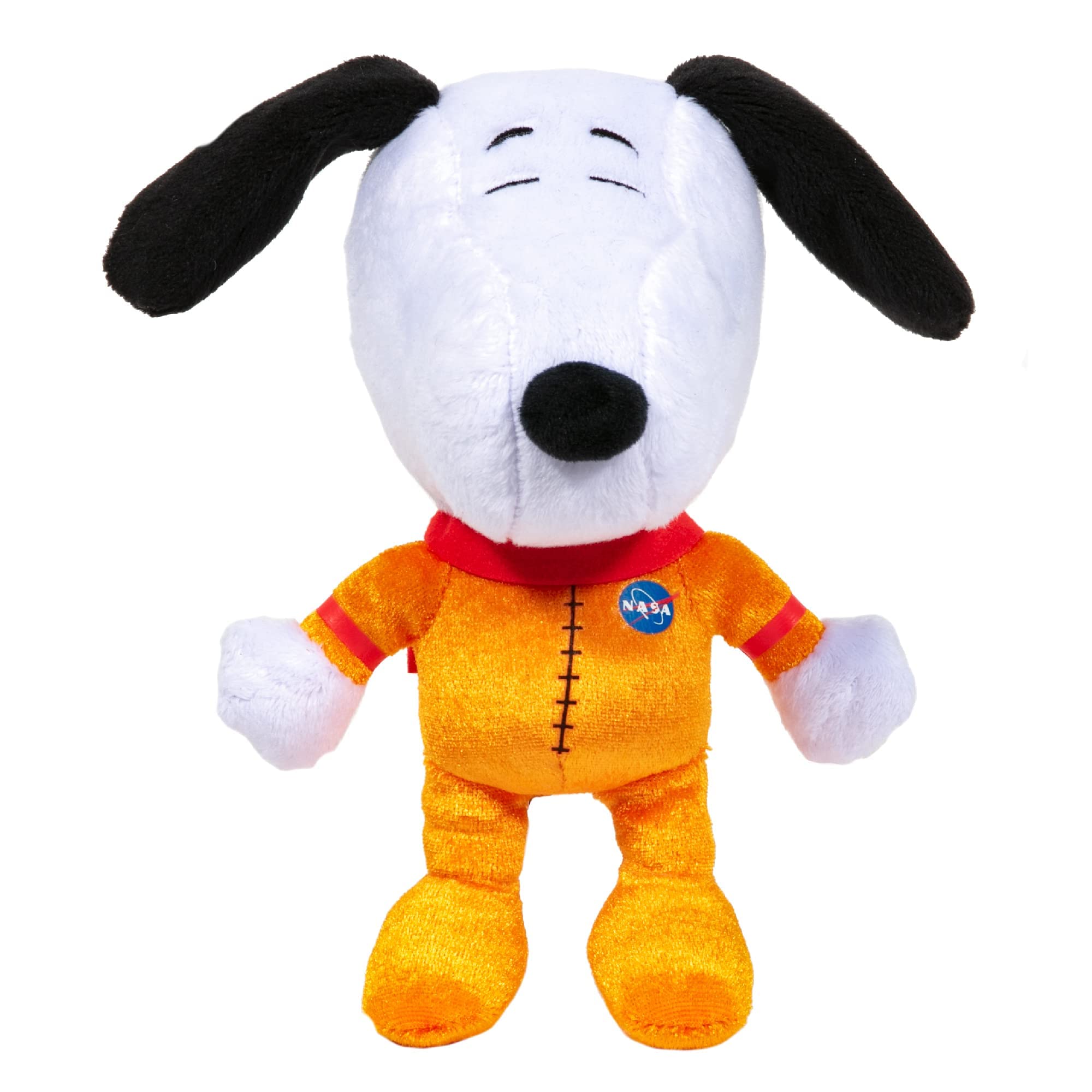 Jinx Official Peanuts Collectible Plush Snoopy, Excellent Plushie Toy for Toddlers & Preschool, Orange NASA Astronaut Snoopy