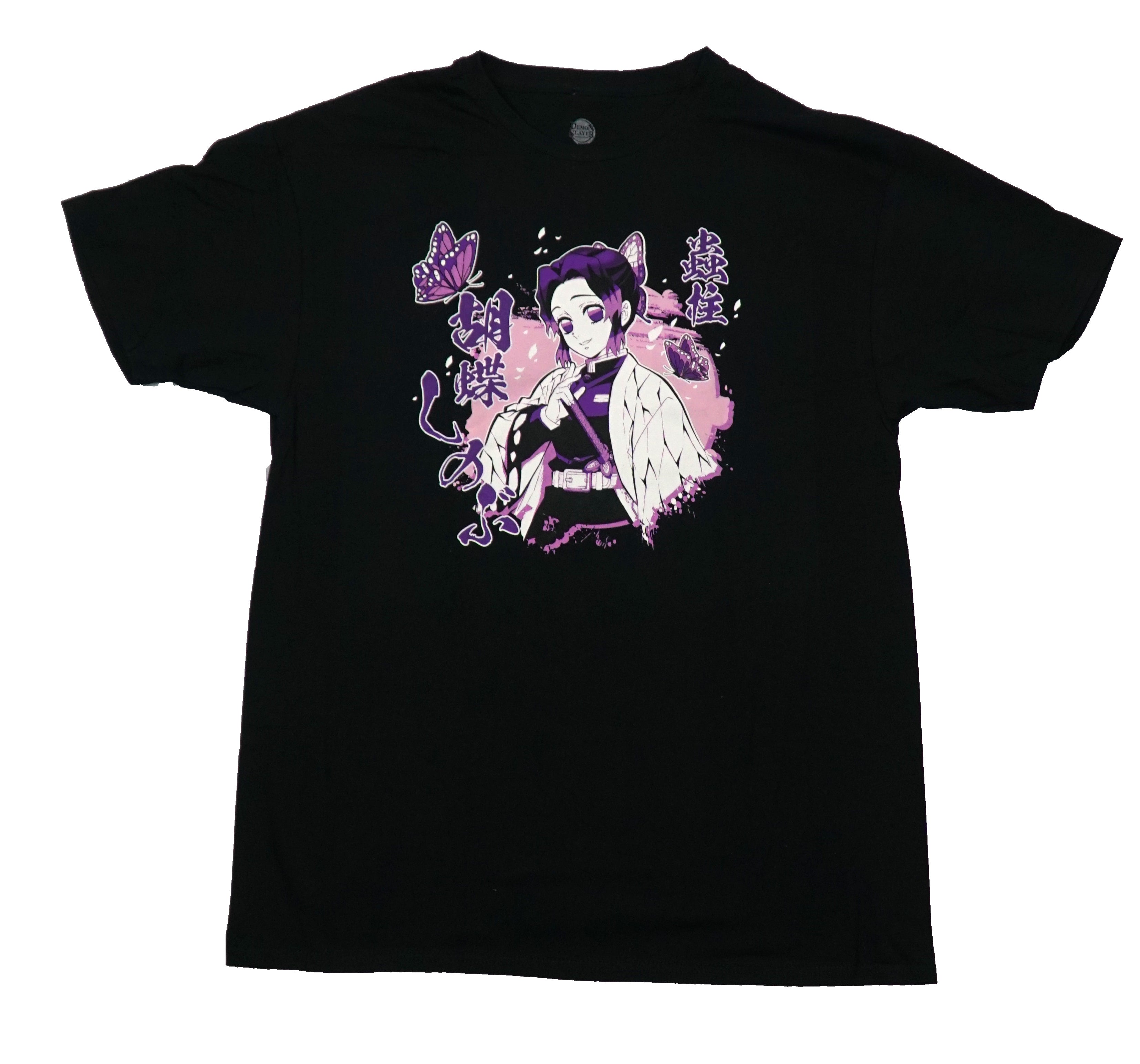 Demon Slayer Mens T-Shirt - Purple Butterfly Girl Shinobu