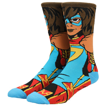 Ms. Marvel 360 Character Crew Socks
