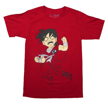 Dragon Ball Z Mens T-Shirt - Red Son Goku Angry Fighting Pose