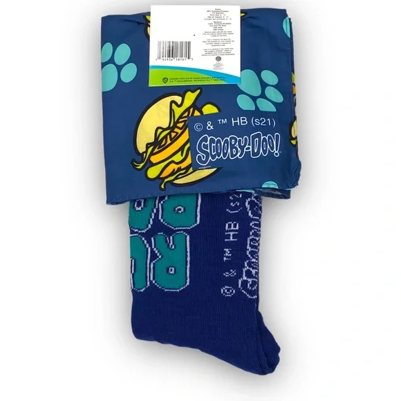 Scooby Doo Men’s Crew Socks Set With Bandana Shoes Size 6-12