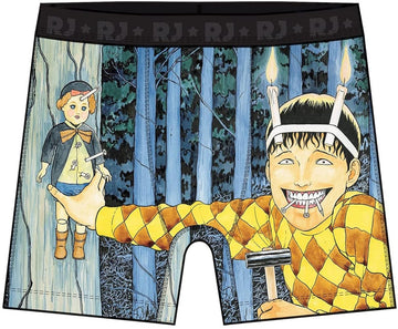 Ripple Junction Junji Ito Mens Boxer Briefs Underwear Souichi Grin All Over Print