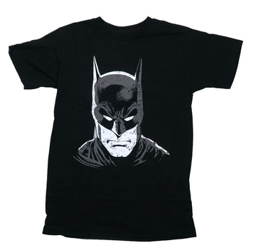 Batman Mens T-Shirt - Giant Facing Forward Comic Face