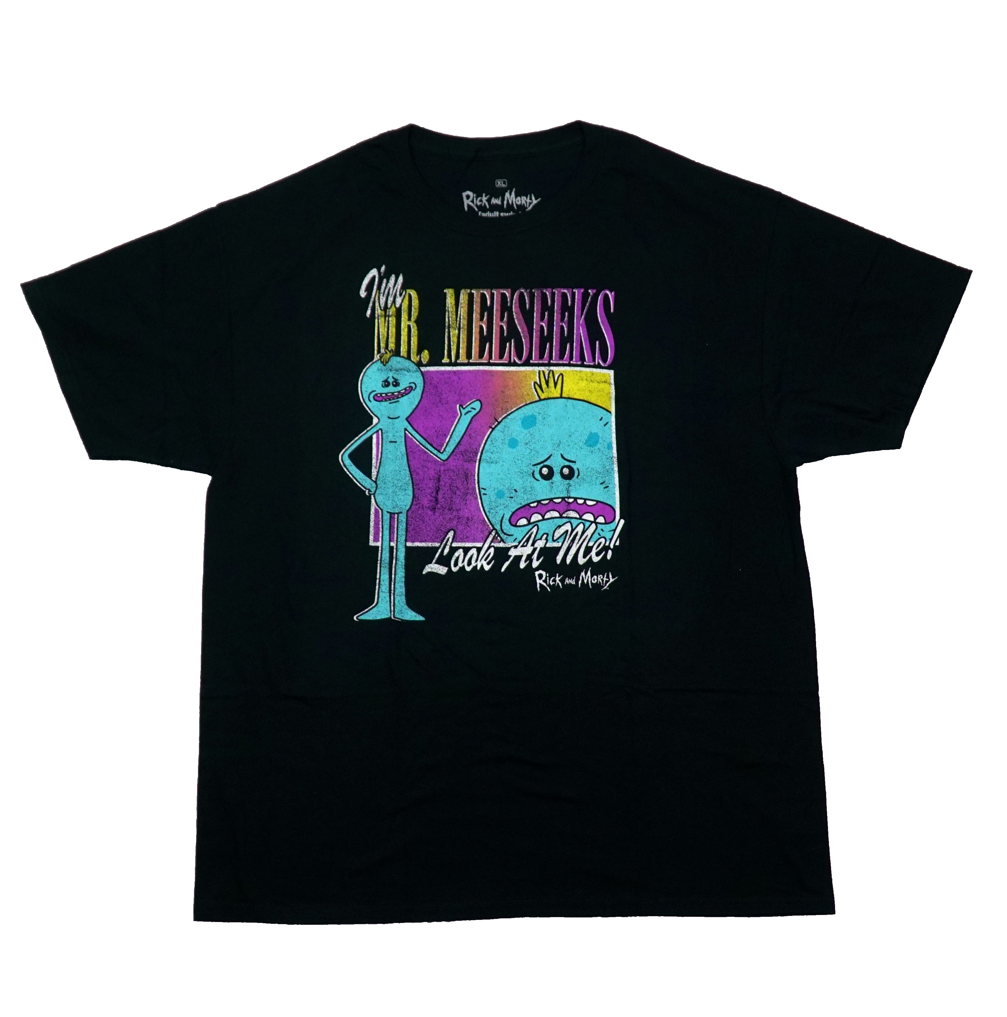 Rick and Morty Mens T-Shirt -  I'm Mr. Meeseeks Look at Me!