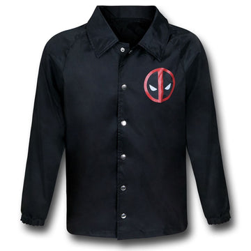 Marvel Deadpool Symbol Black Windbreaker