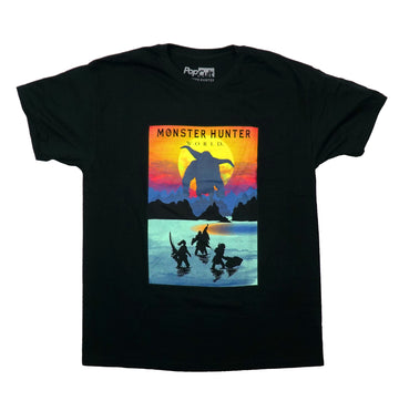 Monster Hunter World Mens T-Shirt - Sunset Encounter