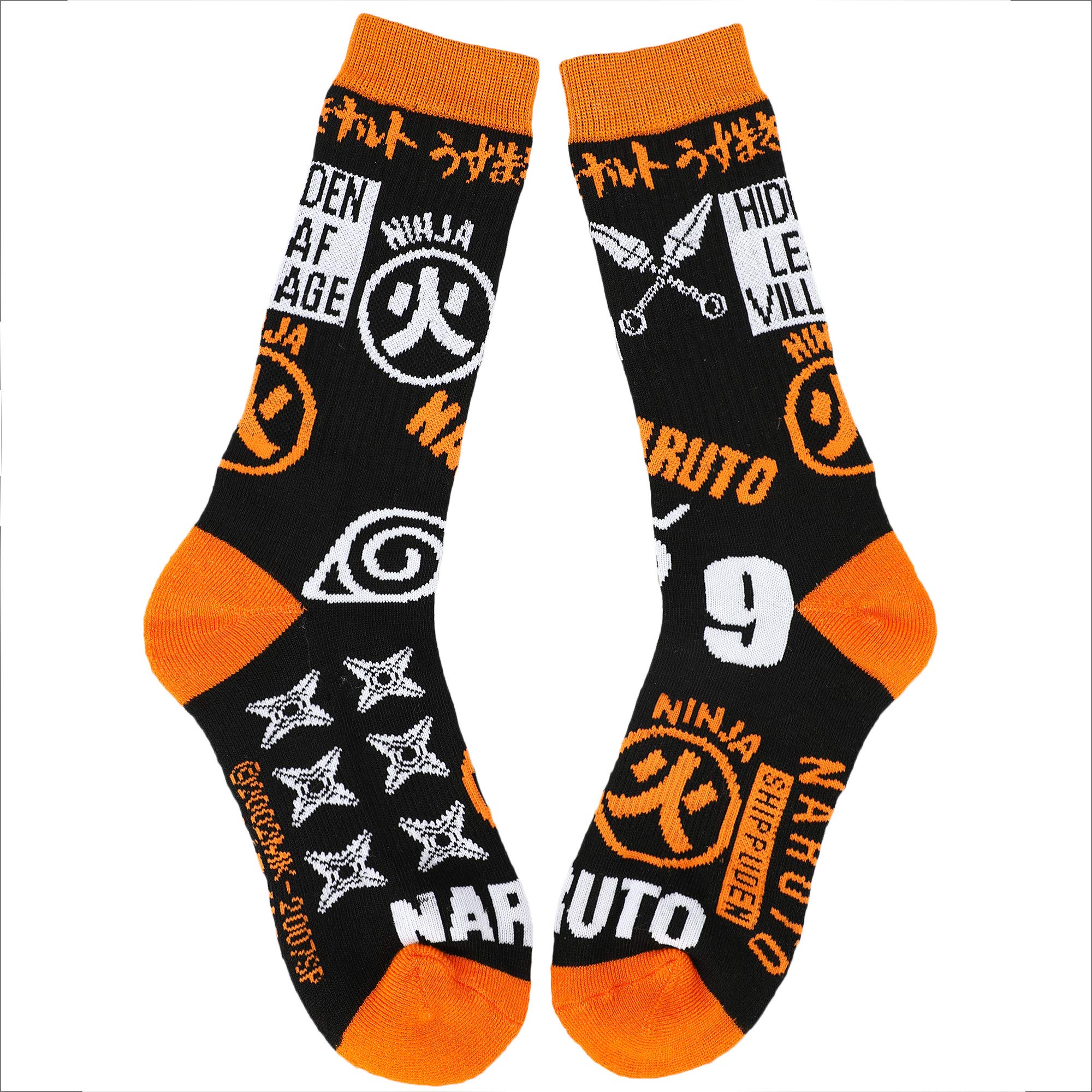Naruto Clan Symbols Crew Socks